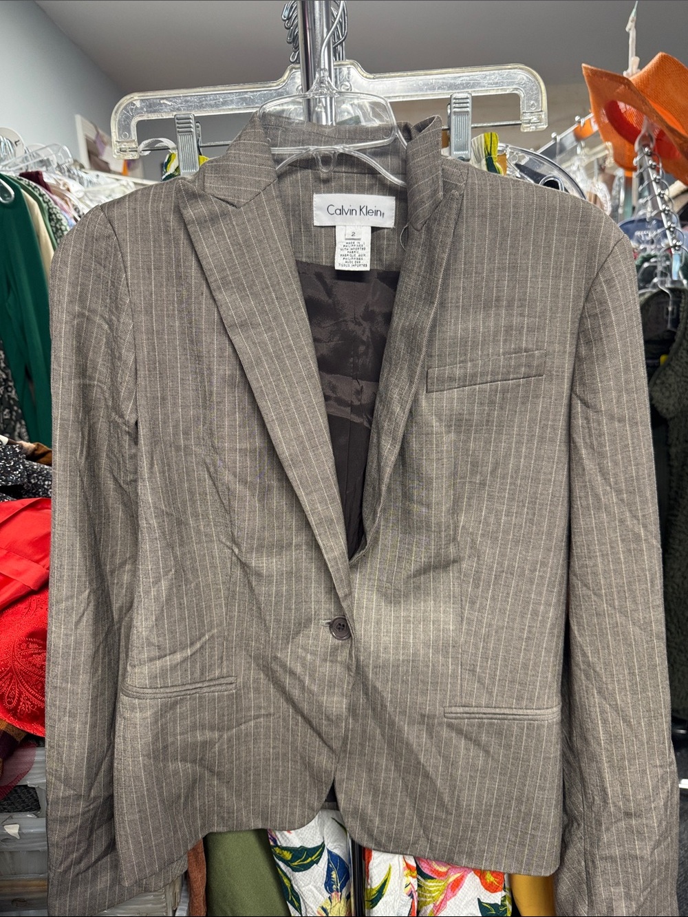 Calvin Klein blazer size 2 // 091738